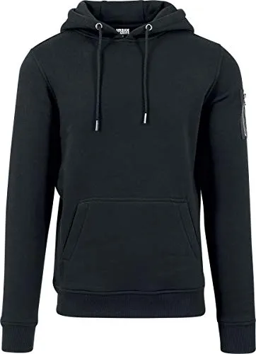 URBAN CLASSICS Sweatshirt Urban Classics Herren Sweat Bomber Hoody - Hoodie mit Kangaroopocket und stylischem Bomberdesign, aus weicher Sweatware, perfekt für lässige Outfits und trendbewusste Männer.