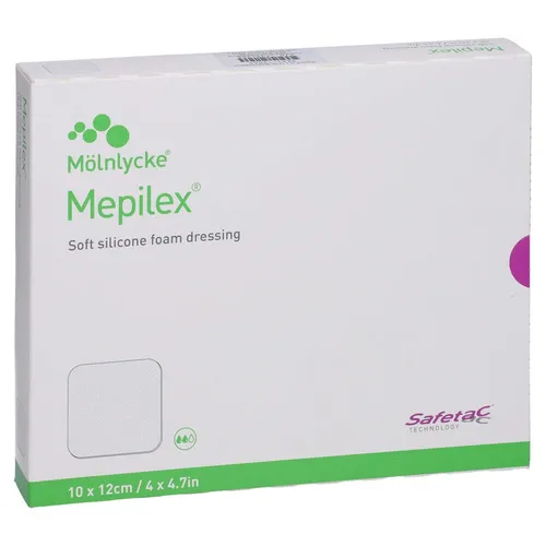 Mepilex Schaumverband 10x12 cm - 5 Stück - Erste-Hilfe-Heftpflaster & Verbandsmaterial, hochabsorbierender Schaumverband für sanfte Wundheilung und optimalen Komfort.