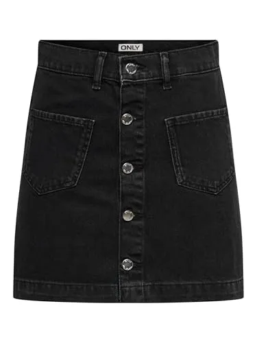 ONLY Female Jeansrock ONLAMAZING – Kurzer Denim Jeansrock in schwarz von ONLY