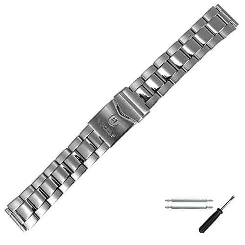 MARBURGER Uhrenarmband 18mm Edelstahl Silber - Werkzeug Montage Set - Ersatzarmband aus hochwertigem Edelstahl für Uhren mit 18 mm Stegbreite. Robustes Design und einfache Montage - ideal für den täglichen Einsatz. Vertrauen Sie auf die Qualität von MARBURGER, seit 1945.