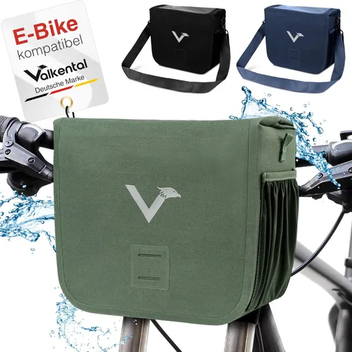 Valkental® x KLICKfix® Lenkertasche 7L in grün von Valkental