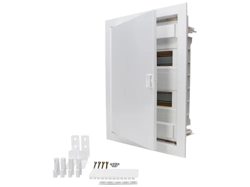 Kopp Unterputz Hohlwand Verteilerkasten 2-reihig für 24+4 Pole - Steckdosen- & Schalterteile, ideal für die platzsparende Unterputzmontage und sorgt für eine saubere Installation.