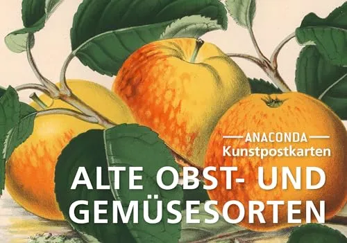 Postkarten-Set Alte Obst- und Gemüsesorten: 18 Kunstpostkarten aus hochwertigem Karton. ca. 0,28€ pro Karte (Anaconda Postkarten, Band 84)