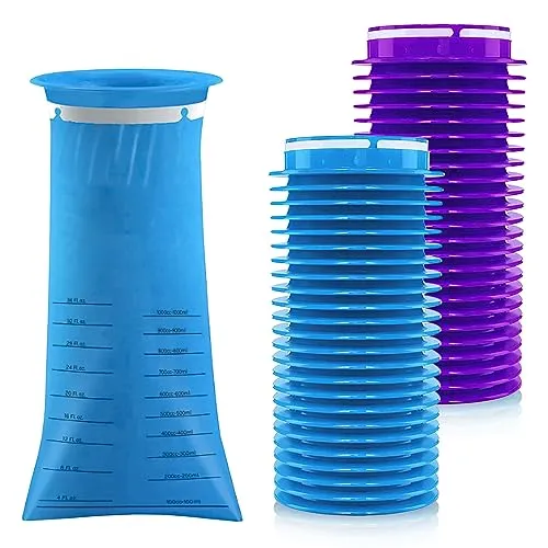 Brechbeutel mit Ring Sicherer Kotzbeutel: Nizirioo 50 Stück Spuckbeutel Kotztüten Spucktüten,2 Farben Müllsäcke Spuckbeutel Verschließbar Blickdicht Reißfest,Brechbeutel mit Ring für Schulen