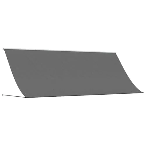 vidaXL Einziehbare Fallarmmarkise 400x150cm - Markise für Terrasse und Balkon, aus robustem Stahl mit UV-beständigem Stoff, bietet optimalen Sonnenschutz und lässt sich bequem einziehen.