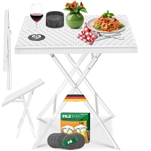 KESSER Klappbarer Bistrotisch für Balkon & Garten von Kesser