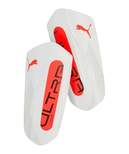 PUMA ULTRA Light Strap, Unisex Schienbeinschoner, PUMA White-Glowing Red, XL - 030992