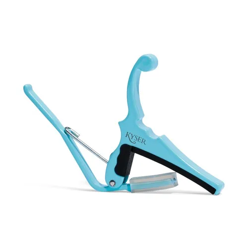 FENDER X KYSER Quick-Change Electric Capo DB - Kapodaster für E-Gitarre - Kapodaster in Daphne Blue, aus robustem Metall, ideal für E-Gitarren und sorgt für schnellen und einfachen Wechsel der Tonhöhe.