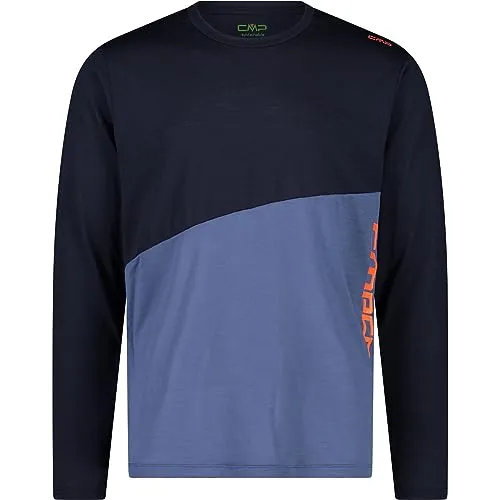 CMP Herren Longsleeve, Black Blue, 48
