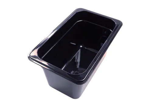 AcMax Salatschüssel GN 1/4 Polycarbonat schwarz GN-Behälter 4 Liter Tiefe 150mm, (1-tlg)