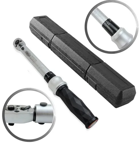 FAMEX 10873 Drehmomentschlüssel 1/4 Zoll - Schraubenschlüssel mit präzisem Messbereich von 6-30 Nm, ideal für Fahrrad und Kfz. Hochwertige Qualität mit hörbarer und fühlbarer Drehmomentanzeige für präzises Arbeiten.