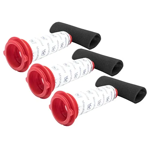 vhbw Filter-Set kompatibel mit Bosch Athlet BCH6ATH25/01, BCH6l2560/01 Staubsauger - 6x Filter (Schaumstoff-Filter, Mikrofilter)