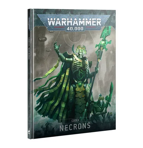 Warhammer 40.000 Necrons Codex Deutsch - Brettspiele – Umfassender Codex für Necron-Spieler mit 47 Datenblättern, strategischen Abkommandierungen und einem Bemalungsleitfaden für deine Armee.
