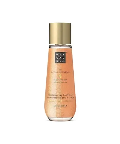 RITUALS Shimmer Body Oil The Ritual of Karma – Körperöl für strahlenden Glow - Erlebe strahlende Haut mit dem RITUALS Shimmer Body Oil (100 ml). Angereichert mit nährenden Ölen, zieht es schnell ein und verleiht deiner Haut einen sanften, goldenen Schimmer. Ideal für eine luxuriöse Pflegeroutine.