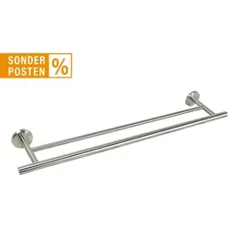 Stabilo Sanitär Edelstahl Handtuchhalter 69 cm – Wandmontage - Praktischer Bad Handtuchhalter aus matt gebürstetem Edelstahl, ideal für Hand- und Badetücher. Mit einer großzügigen Aufhängefläche von 69 cm und verdeckter Befestigung, fügt er sich stilvoll in jedes Badezimmer ein.