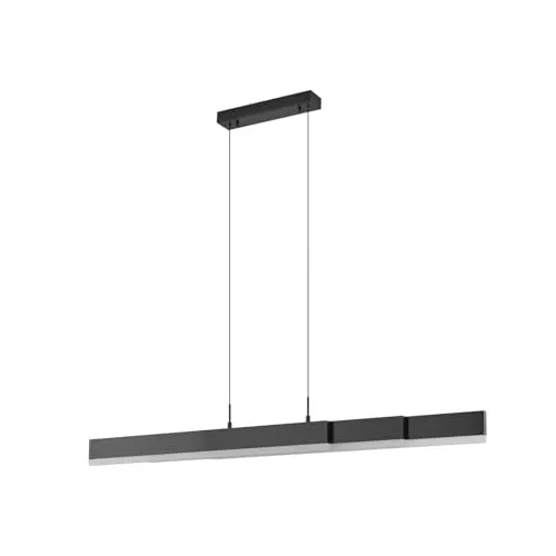 Lucande Hängeleuchte Torven - Farbwechsel LED, Schwarz - Hängeleuchte in modernem Design mit Farbwechsel zwischen warmweiß und tageslicht, ideal für stilvolle Innenräume.