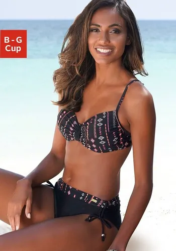 BUFFALO Bügel-Bikini Damen Gr. 38 Cup C schwarz von Buffalo