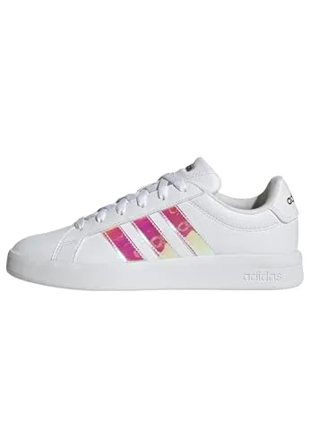 adidas Damen Grand Court Base 3.0 Schuhe – Stilvolle Sneaker in Weiß - Modische Sneakers mit regulärer Passform, ideal für den Alltag. Obermaterial aus Textil und Synthetik sorgt für Komfort und Langlebigkeit.