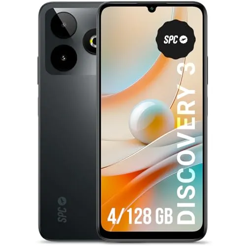 Spc Discovery 3 - 6.8'' Smartphone mit 4GB RAM und 128GB Speicher - Handy mit Dual-Kamera (50 MP), 120 Hz Display und 5000 mAh Akku für lange Nutzung. Ideal für Fotografie und Multimedia.
