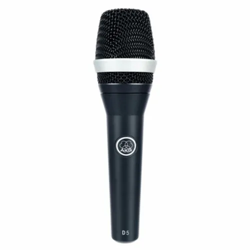 AKG D5 Gesangsmikrofon - Dynamisches Gesangsmikrofon mit Superniere, ideal für Live-Auftritte. Minimale Griffgeräusche dank elastischer Aufhängung der Kapsel.