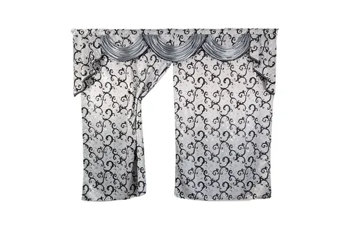 Produktbild Gardinen by Justyna Verdunkelungsvorhang Grau Barock