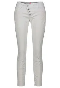 Buena Vista Stoffhose Malibu 7/8 in Weiß, Größe M - Damen-Hosen mit perfekter Passform und dehnbarem Synthetik-Mix für Bewegungsfreiheit. Der bequeme Pull-on Verschluss sorgt für einfaches Anziehen und die schlichte Eleganz macht sie universell tragbar.