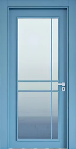 Exklusive Blaue Innentür aus Glas von MyNova