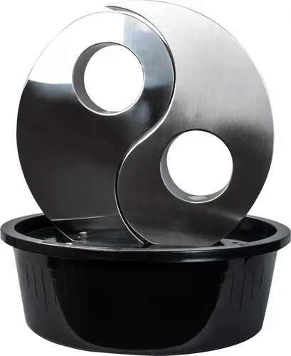 KÖHKO® Wasserwand Yin Yang mit LED-Beleuchtung