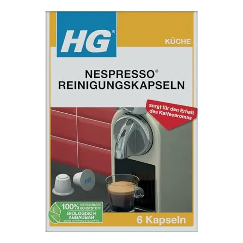 HG Reinigungskapseln für Nespresso ® Maschinen, x6 Stück