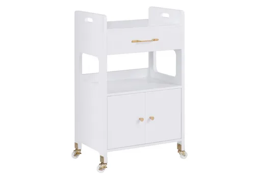 MCombo Beistellwagen mit Rollen & Schubladen - Beistellwagen für Friseure, praktisch mit Rollen für Flexibilität und zusätzlichen Schubladen für optimalen Stauraum.