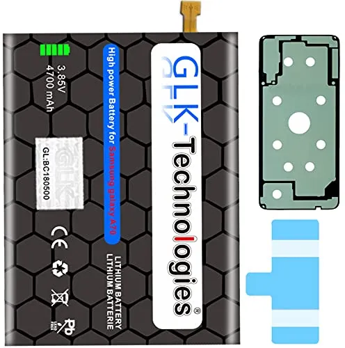 High Power Ersatzakku kompatibel mit Samsung Galaxy A70 SM-A705F / A70 SM-A705DS DUAL SIM | GLK-Technologies Battery | accu | 4700 mAh Akku | inkl. 2X Klebebandsätze