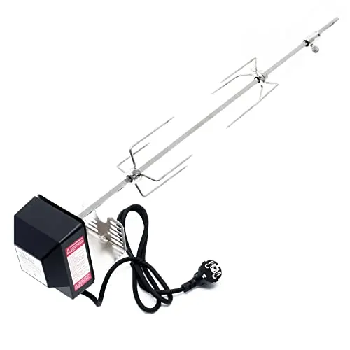 Wiltec BBQ Grillspieß 70cm 230V aus Edelstahl