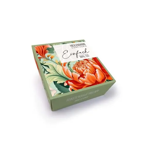 Heilemann „Einfach mal so“ Pralinen, 48 g – Feinste Nougat-Pralinen ohne Alkohol | Geschenkidee mit Edelvollmilch- & Edelbitter-Schokolade | Kleine Aufmerksamkeit für Genießer