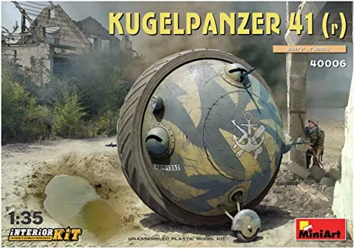 MiniArt MIN40006 40006 Kugelpanzer 41(r) Interior Kit Modellbausatz, grau