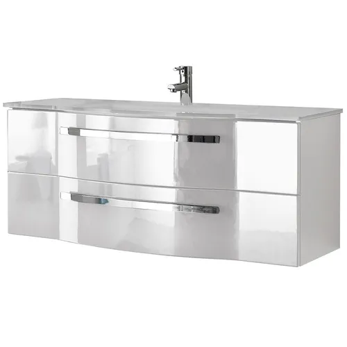 Großer Waschtisch FES-4005-66 mit Glasbecken
