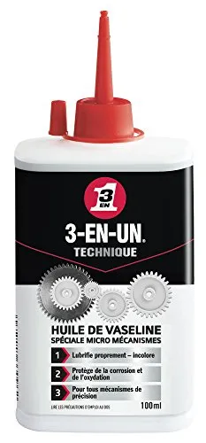 3-EN-UN Technique Vaseline-Öl Burette, extrafein, zieht schnell ein, kompatibel mit allen Metallen, präzise Anwendung und Dosierung möglich, 100 ml