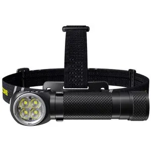 Nitecore Stirnlampe HC35 LED - 2700 Lumen, wasserdicht - Taschenlampe mit 2700 Lumen, aufladbar über Micro-USB und abnehmbar für vielseitige Nutzung. ATR-Technologie schützt vor Überhitzung, ideal für Outdoor-Aktivitäten.