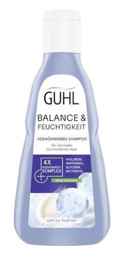 Guhl Balance & Feuchtigkeit Shampoo für trockenes Haar, 250 ml