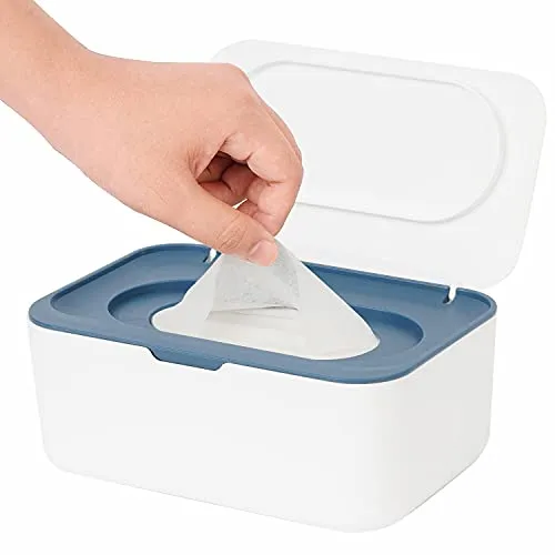 Seposeve Feuchttücher Box - Box für Babypflegetücher mit einhandbedienbarem Design und Staubschutzdeckel, hält Tücher frisch und sauber für den täglichen Gebrauch.