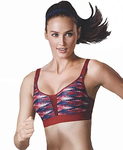 TriAction Damen Boost Lite WHU Sport-BH, Mehrfarbig (Red-Dark Combination R9), 70B