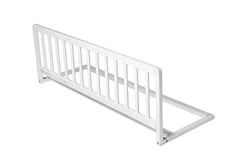 Safetots Holzbettschutz 110cm x 38cm – Sicheres Kinderbettgeländer in Weiß