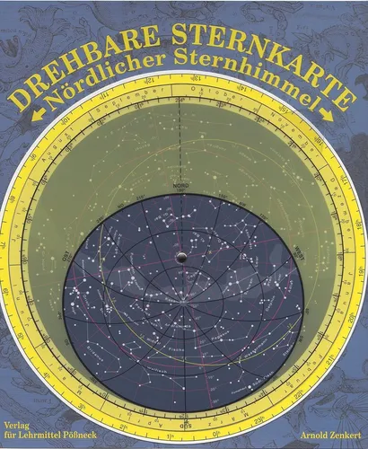 Drehbare Sternkarte Nördlicher Sternhimmel Astronomieunterricht