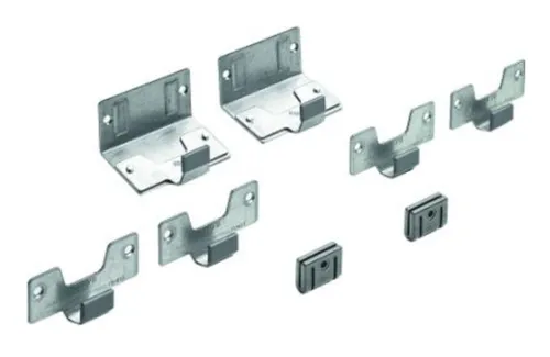 Hettich TopLine Set Schiebetürsystem STB 15, 2 Türen - Hettich Möbelbeschläge, ideale untere Türführung für sanftes und leises Öffnen von Schiebetüren, perfekt für moderne Wohnräume.
