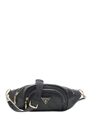 GUESS Gürteltasche Latona Belt Bag Coal Logo dunkelgrau in grau von GUESS