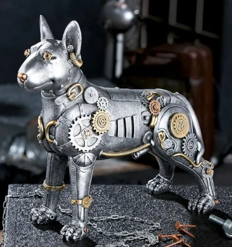 Steampunk Pitbull Skulptur von Gilde - Casablanca - Figuren & Skulpturen - Einzigartige Steampunk-Optik, perfekt als Blickfang und Geschenk für besondere Anlässe.