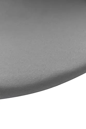 Meyco Baby Spannbettlaken für Laufgittermatratze - rund 90/95cm - Jersey Spannbetttuch - 100 % Baumwolle - Oeko Tex zertifiziert - Rundum-Gummizug, atmungsaktiv - Uni - Grau