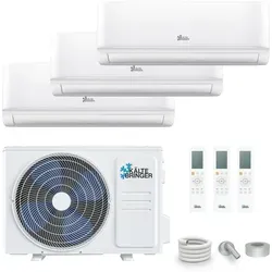 Kältebringer Split-Klimagerät mit 3 Innengeräten - Klimaanlage der Energieeffizienzklasse A++, leise im Betrieb mit 4D Airflow und WiFi App-Steuerung - perfekt für Räume bis 60 m².