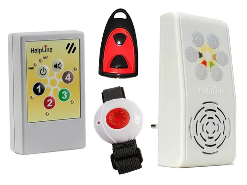 HelpLine by Eiflaender & Soehne Helpline 2 Hausnotruf Alarmanlage (Angenehme Ruftonmelodien, 4 verschiedene Kanäle programmierbar)