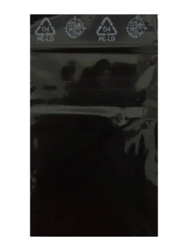 Druckverschlussbeutel 60 X 80 schwarz 1000