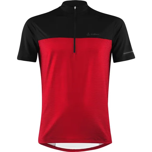 Löffler Men Bike Shirt Half Zip Glow Rot (551)